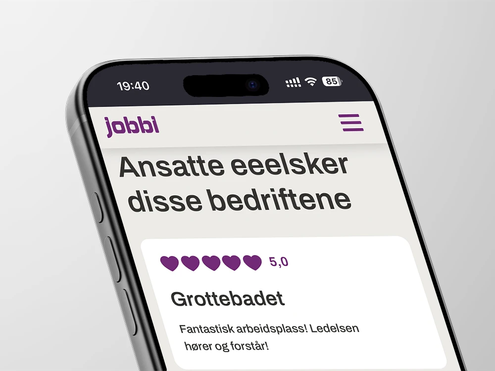 Bilde av Jobbi på mobil
